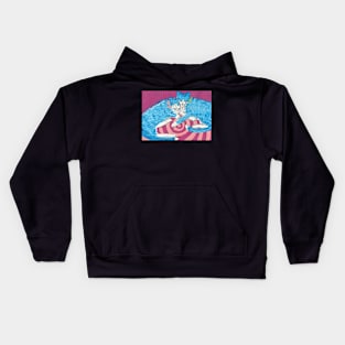 blue cats Kids Hoodie